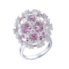 Кольцо Damiani Diamonds & Ruby White Gold(55518) №1