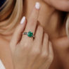 Кольцо No name Natural Emerald 3.19 ct Vivid Green/VS & Diamonds 1.25 ct(15236) №4