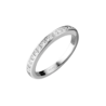 Кольцо Tiffany & Co Setting Wedding Band in Platinum with a Half-circle of Diamonds 2.5 mm(13185) №1
