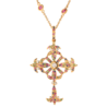 Крест Ralfdiamonds Multicolor Diamonds Chrysolite Rubies Sapphires RDP(17409) №1