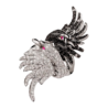 Кольцо Boucheron CYPRIS, THE SWAN RING BLACK SAPPHIRES & White Diamonds JRG01476; JRG01477(20764) №1