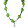 Колье Scavia Jewels Egizia Collection Green Turquoise Bead & Onyx & Emerald &Diamond & White Gold(56312) №2