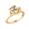 Кольцо Carrera y Carrera Baby Cupid Blue Topaz Yellow Gold(20752) №1