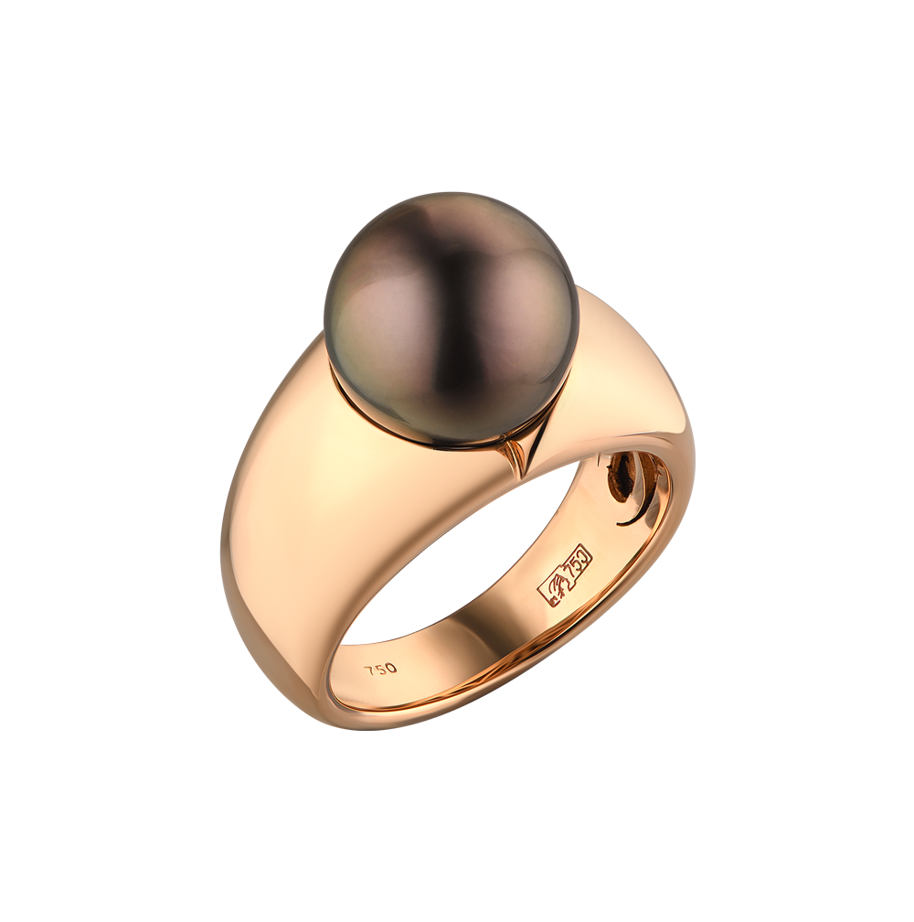 Кольцо Mikimoto Black South Sea Pearl 11,5 mm Ring(12574) №4