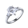 Кольцо Graff 1,50 ct D/VVS1 Pearchape Ring GR15944(12453) №1