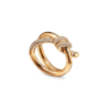 Кольцо Tiffany & Co Knot Double Row in Yellow Gold with Diamonds 69346626(17076) №2