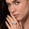 Кольцо Ralfdiamonds White Gold 13.5 mm Pearl Diamonds Ring(12669) №6