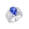 Кольцо No name 5,15 ct Deep Violetish Blue/VVS Natural Tanzanite(56442) №1