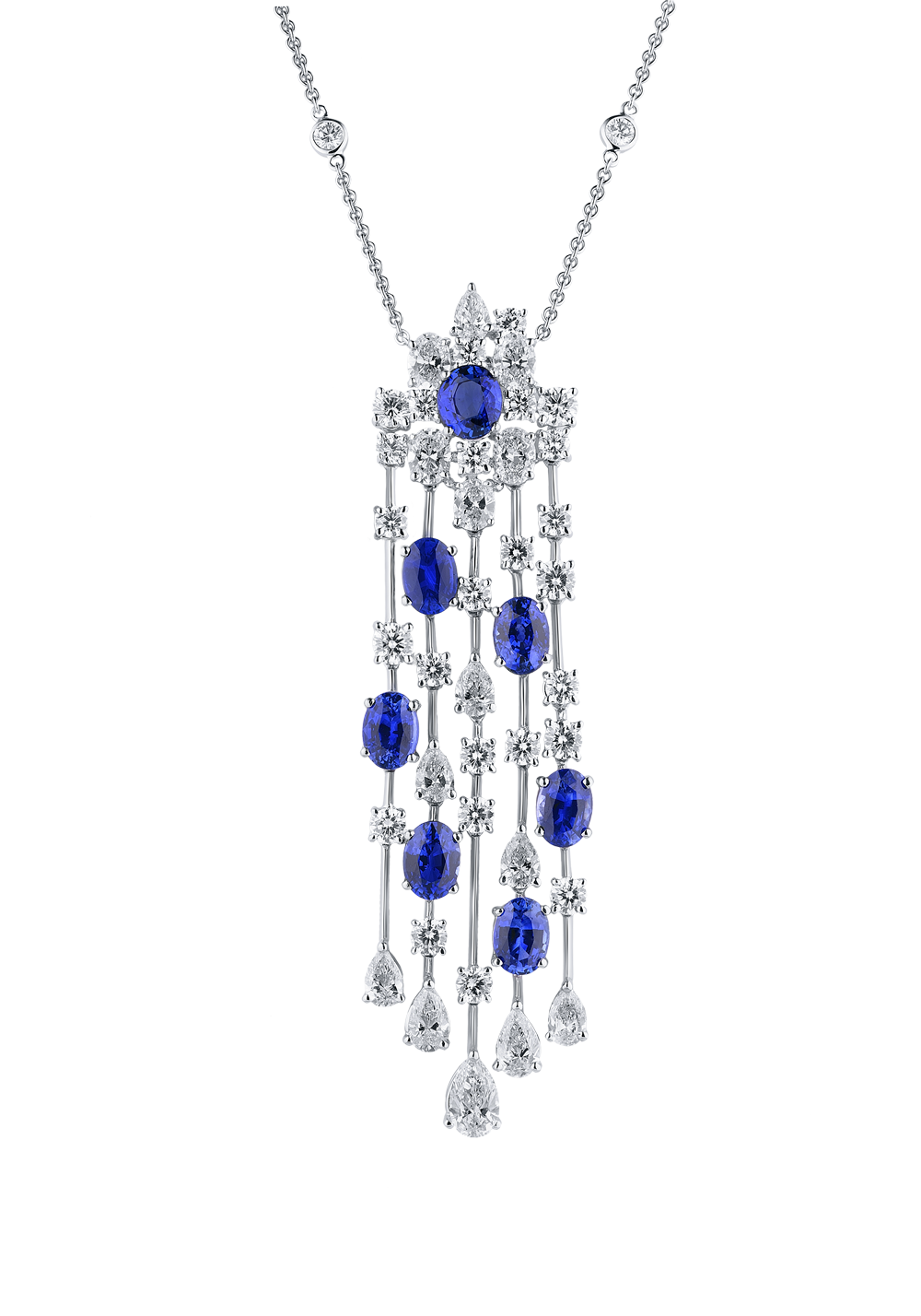 Колье Graff Waterfall Necklace on a Diamond Chain GN(12733) №8