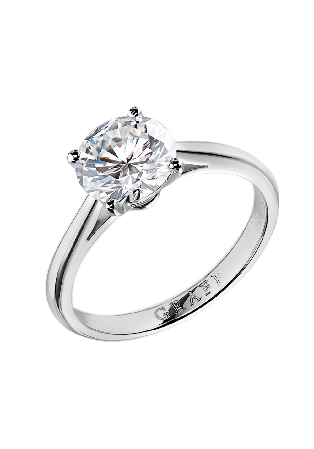 Кольцо Graff White Round Diamond Solitaire Ring 1.72 ct D/VS1 GR 14034(12445) №4