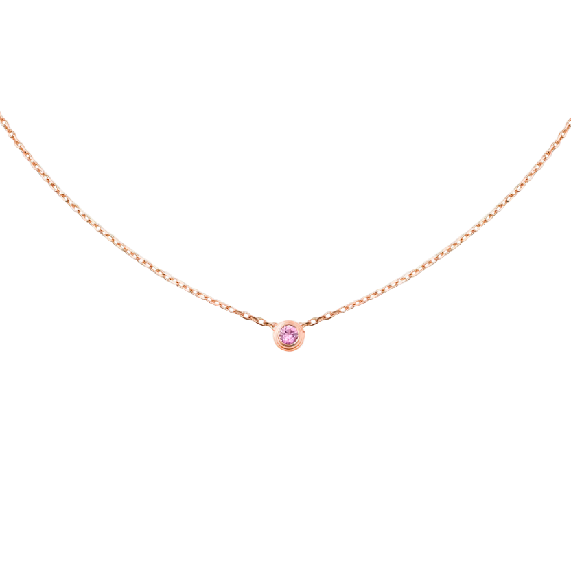 Колье Cartier d'Amour rose gold pink sapphire B7218400(17305) №5