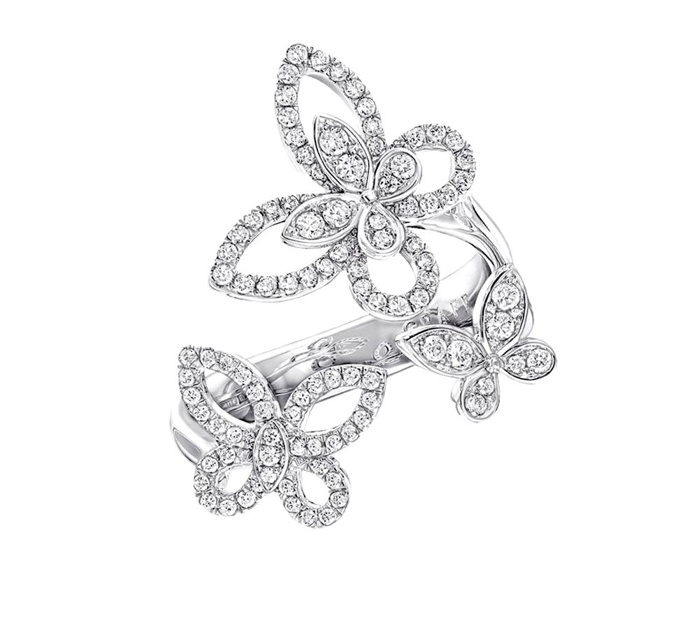 Кольцо Graff Triple Butterfly Silhouette Diamond RGR790(22731) №3