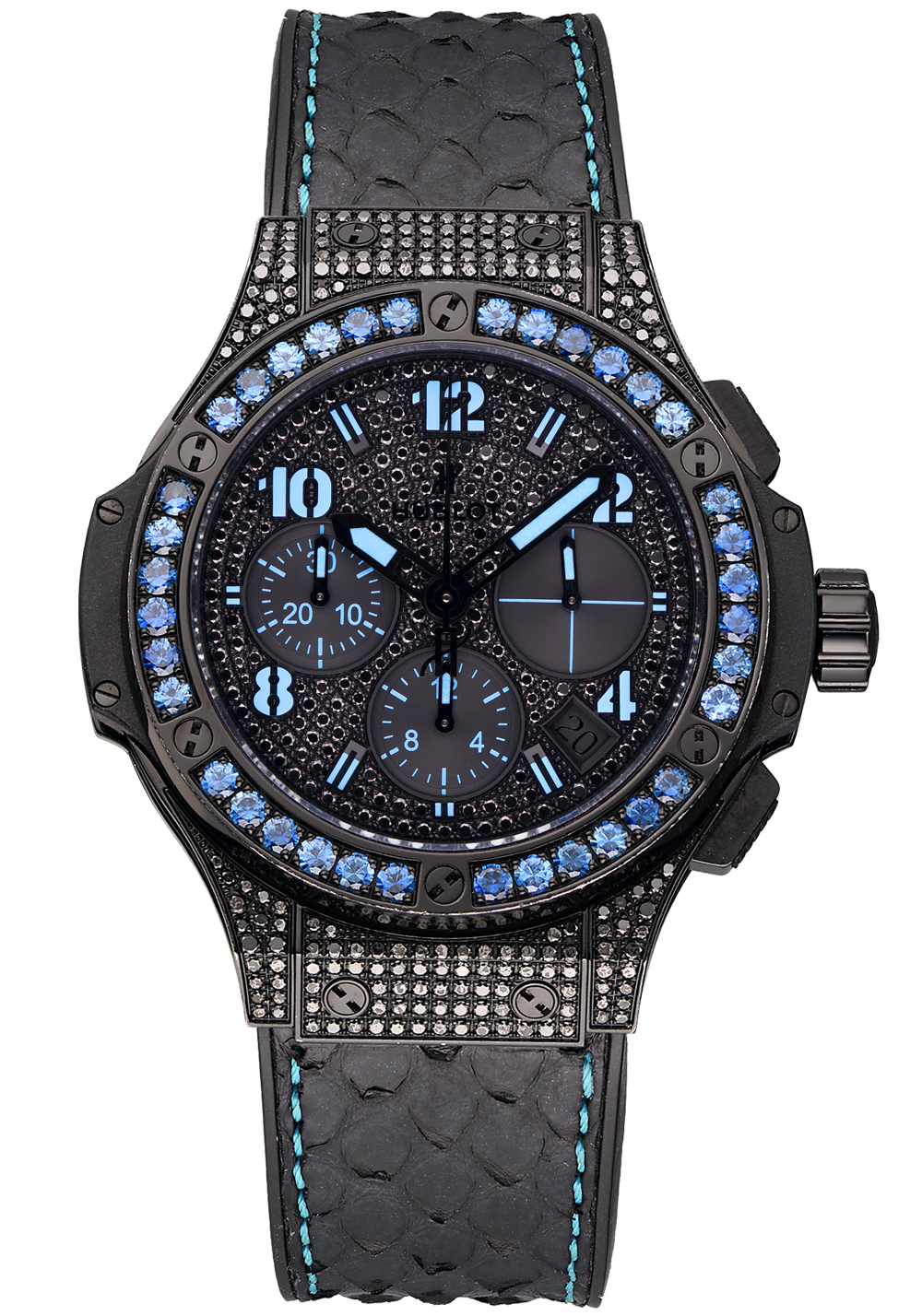 Швейцарские часы Hublot Big Bang Black Fluo Blue 41 mm 341.SV.9090.PR.0901(17523) №4