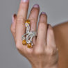 Кольцо Ralfdiamonds 1,60 ct Natural Diamonds & 8,40 ct Natural Strong Orange Citrine(51649) №3