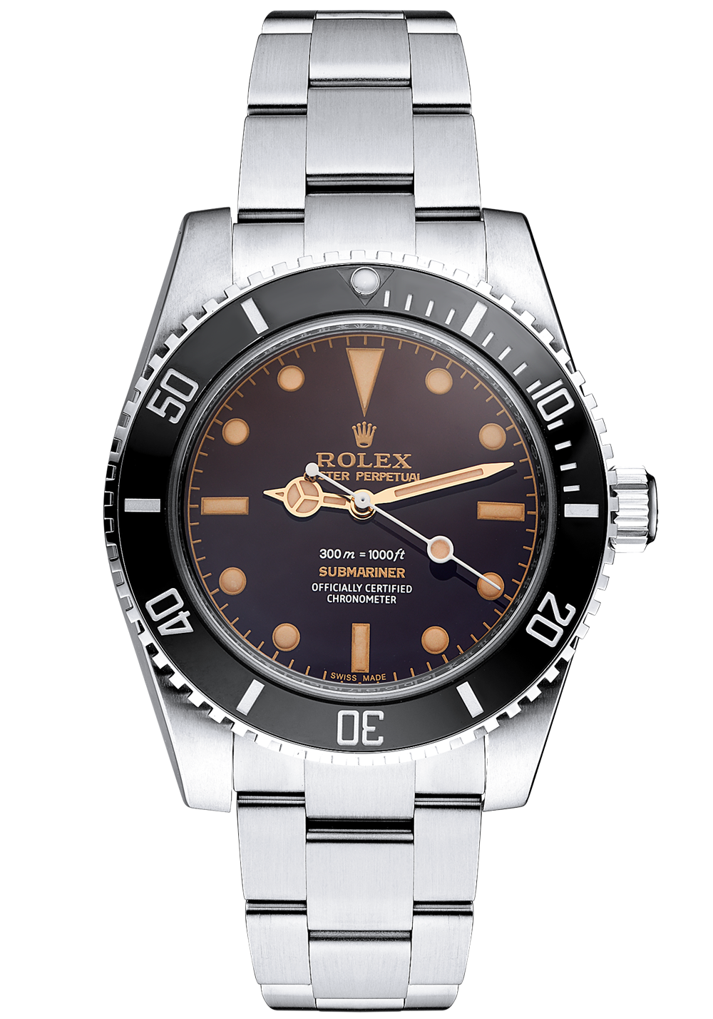 Швейцарские часы Rolex Artisans De Geneve Submariner 6536 Brown Dial 114060(14956) №3