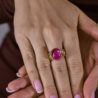 Кольцо No name Yellow Gold & Rose Sapphire Ring(49287) №2