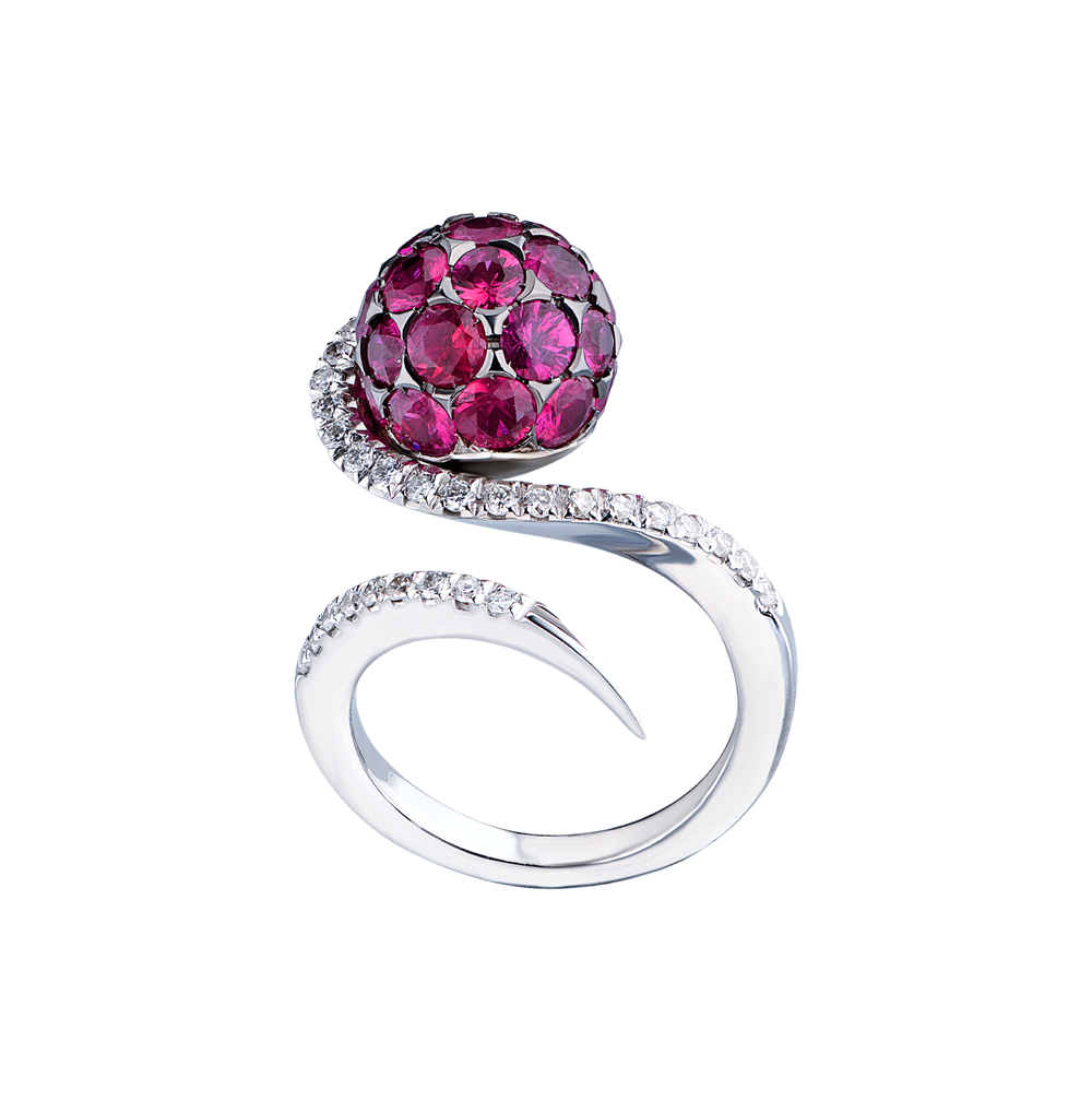 Кольцо Giovanni Ferraris Ruby & Diamonds White Gold Ball(23221) №2