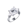 Кольцо GIA 3,04 ct D/VVS2 Princess Cut diamond(15973) №1