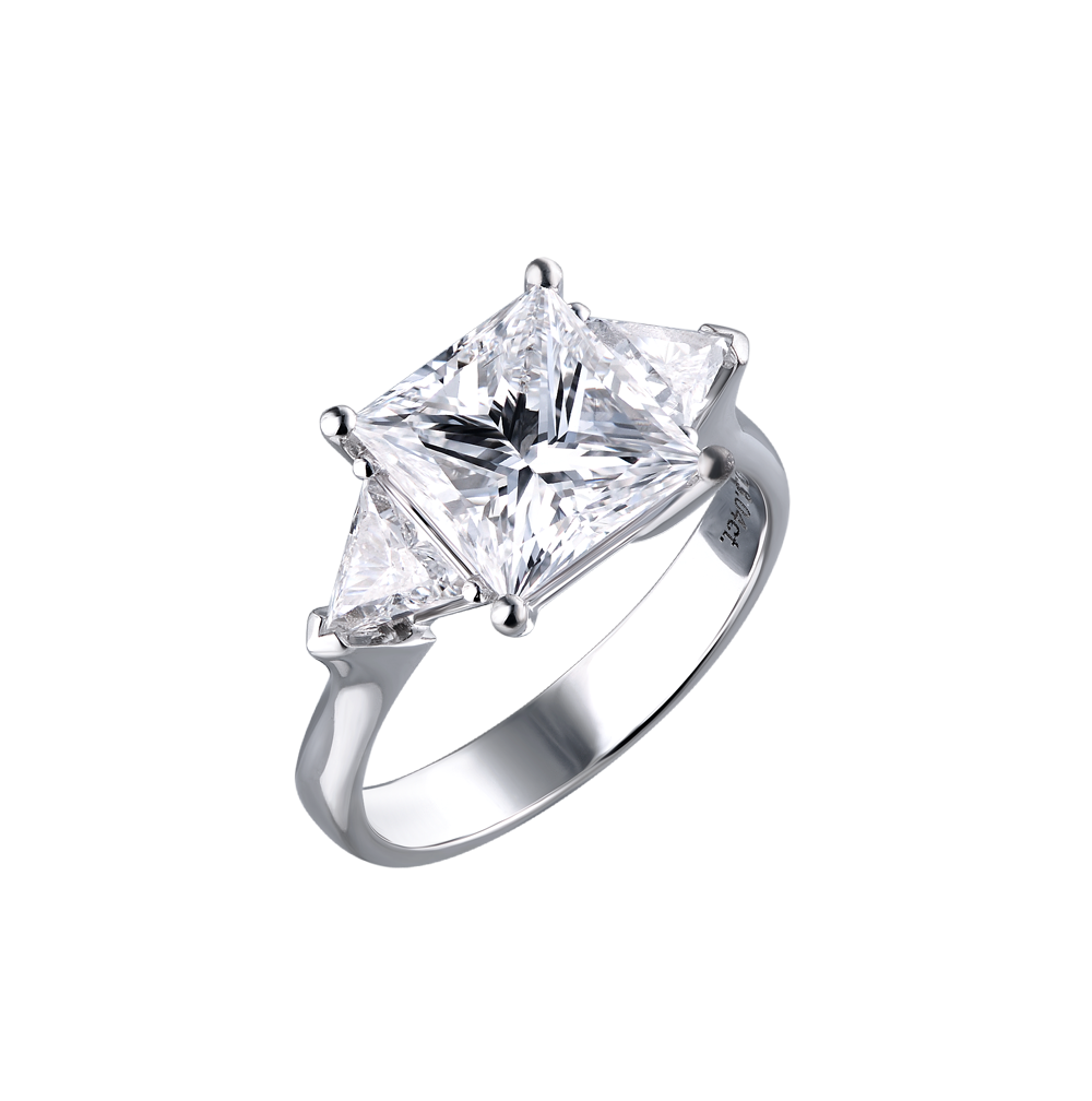 Кольцо GIA 3,04 ct D/VVS2 Princess Cut diamond(15973) №5