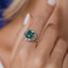 Кольцо No name 2,70 ct Green Emerald & 0.75 ct Diamonds(13621) №2