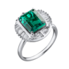 Кольцо No name 2,70 ct Green Emerald & 0.75 ct Diamonds(13621) №1
