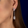 Серьги Bvlgari Parentesi Drop Diamond White Gold Earrings(12483) №2