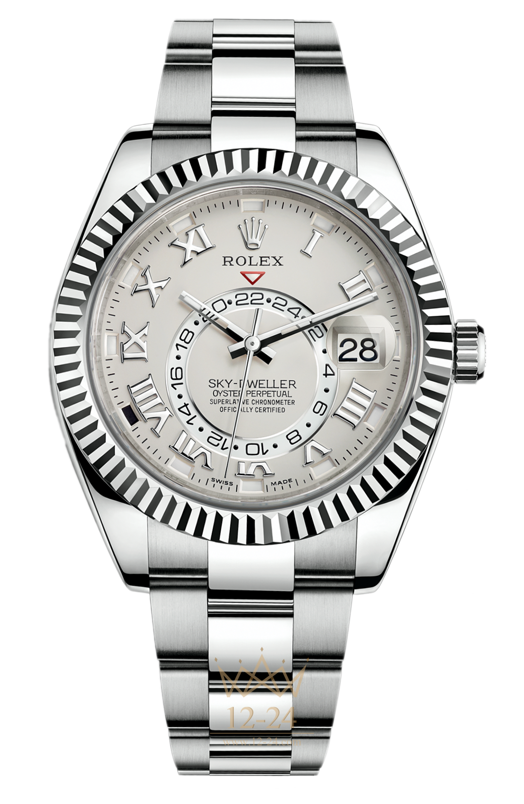 Швейцарские часы Rolex Sky-Dweller 42mm White Gold 326939 Ivory(15993) №2