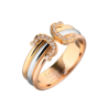 Кольцо Cartier C De Tricolor Ring(14405) №1