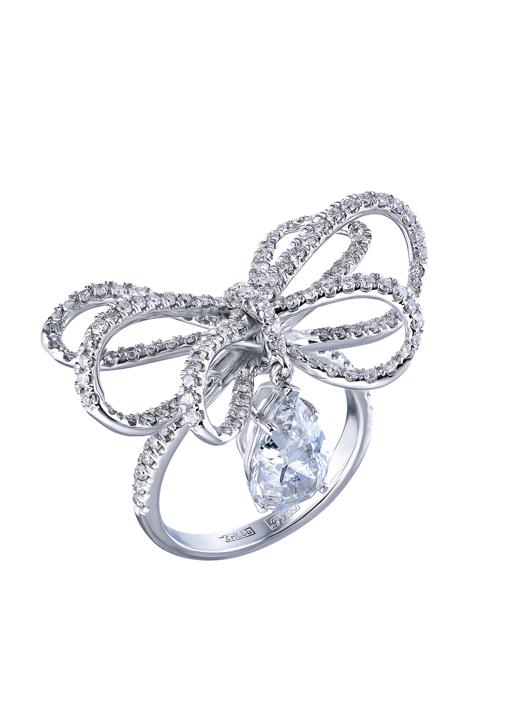 Кольцо Ralfdiamonds Diamonds Bow with Pear 2,01 ct G/I2(13250) №7