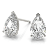 Пусеты GIA 1,00 CT H/SI1 - 1,00 CT H/SI1 Pear -Shaped Cut DIAMONDS(21389) №1