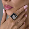 Кольцо Gavello White Gold Onyx & Diamonds(51890) №3