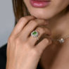 Кольцо GIA 2,01 ct Fancy Light Brownish Greenish Yellow/SI2 & White Multishape Cut Diamonds(48997) №3