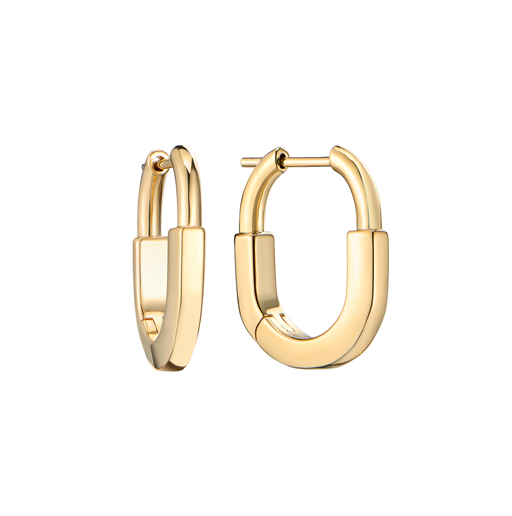 Серьги Tiffany & Co Lock Small Size Yellow Gold 74366198(56152) №2