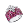 Кольцо Damiani Diamonds & Ruby White Gold(22693) №1