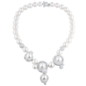 Колье Mikimoto 12.82 ct Diamonds & 9.75 - 13.07 mm Silver Lipped Cultured Pearl Piece Unique(22242) №1