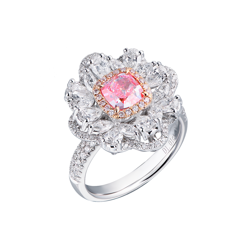 Кольцо GIA 1,01 ct Cushion Cut Faint Pink/SI1(24420) №5