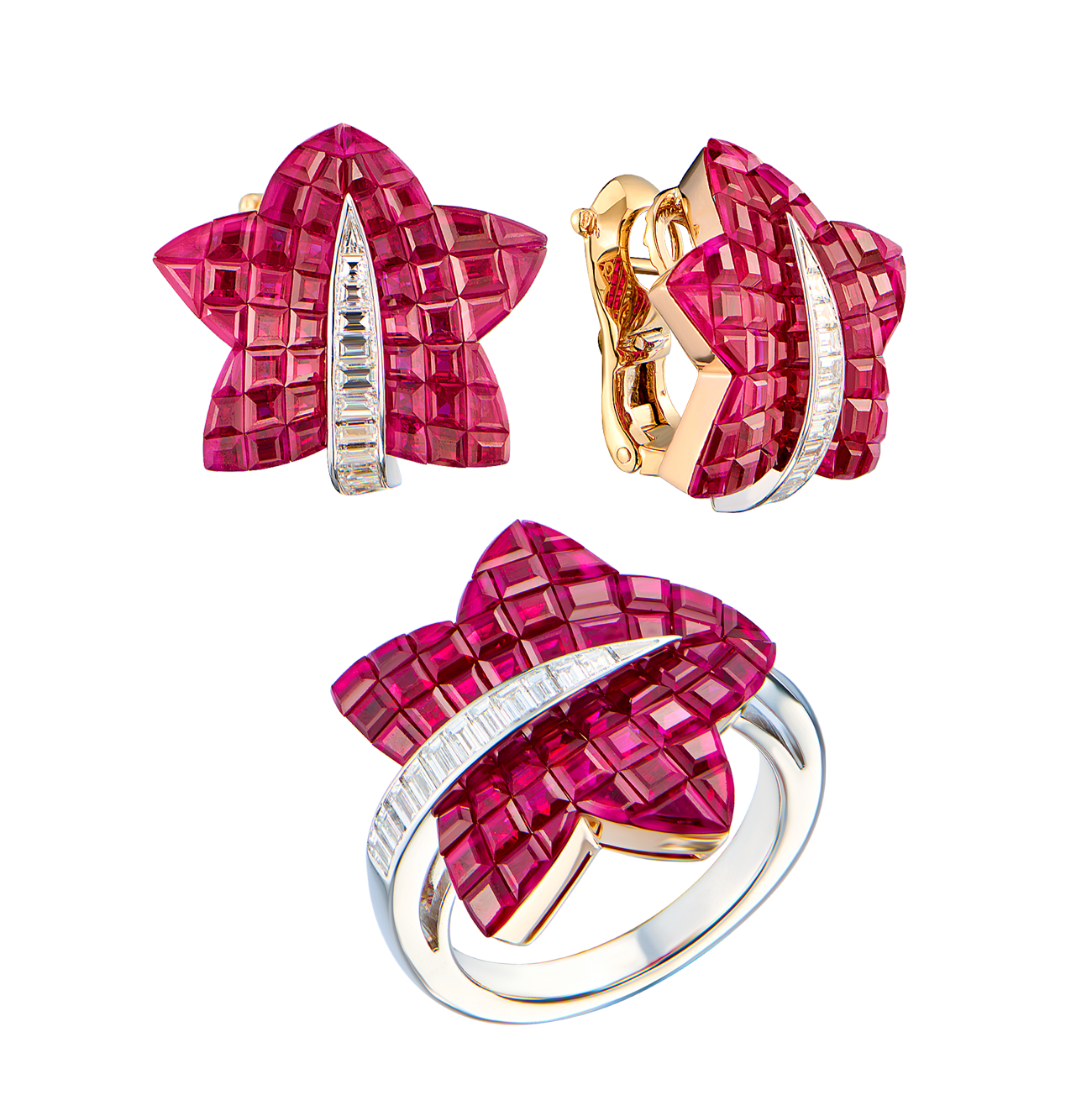 Комплект Van Cleef & Arpels Ruby and Diamond "Mystery Set" VCARC21300(56330) №4