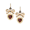 Серьги Dolce & Gabbana Love Yellow Gold Garnets & Sapphires WEEL1G WGRA1 Z0000(17311) №1