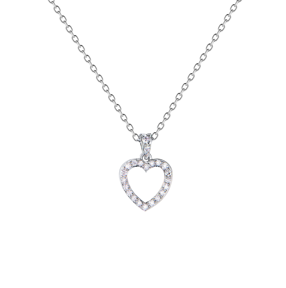 Подвеска Tiffany & Co Platinum Diamond Mini Heart Pendant(56181) №2