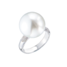 Кольцо UTOPIA Gallery Pearl 15,2 мм & Diamond & White Gold(55499) №1