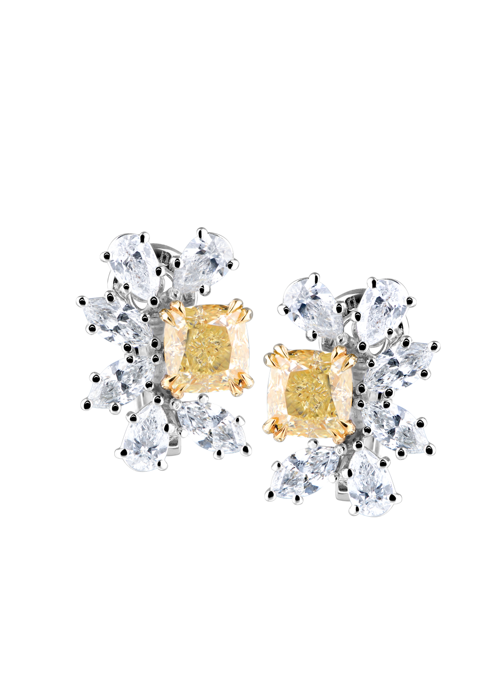 Серьги GIA Cushion Diamonds 1.57 ct FLY/VS2 - 1.50 ct FLY/VVS2(13207) №8