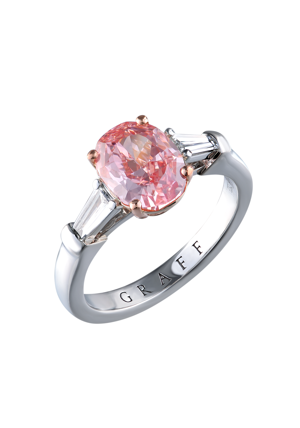 Кольцо GIA Treated, Fancy Vivid Pink/VVS1 2.05 ct(12989) №6