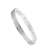 Браслет No name в стиле Love Classic Model Paved 10 Diamonds White Gold (SIZE 17)(55961) №1