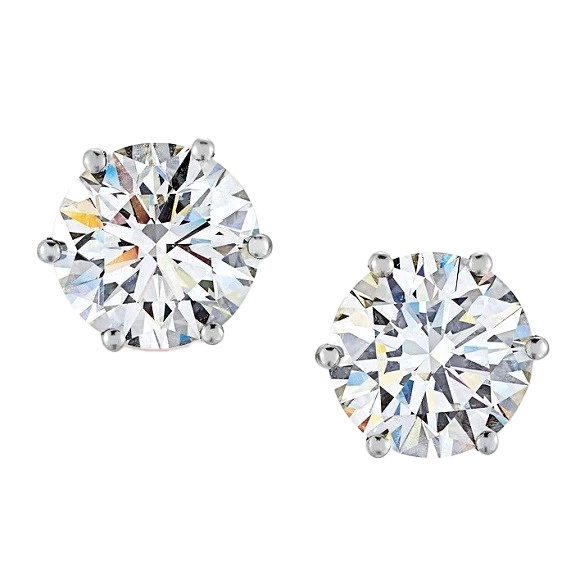 Пусеты GIA 2,00 ct E/VVS1 - 2,00 ct E/VVS2 Round Cut Diamonds(26180) №4