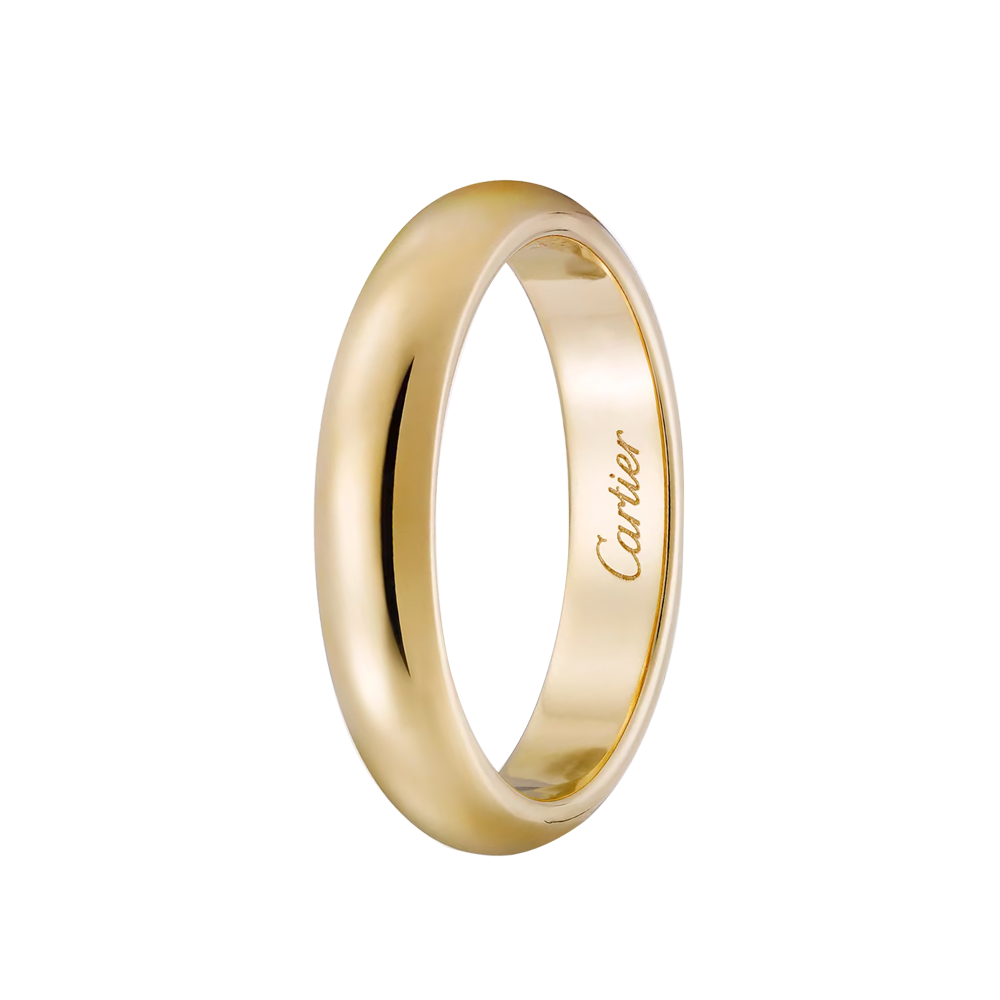 Кольцо Cartier 1895 wedding band 4 mm Yellow Gold CRB4031353(25487) №4