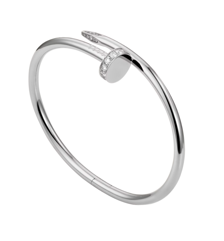 Браслет Cartier Juste In Clou White Gold Diamonds (SIZE 16) CRB6048716(56398) №4