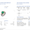 Кольцо No name с изумрудом 2,55 ct Intense Slightly Bluish Green/SI1 и бриллиантами(56445) №2