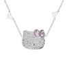 Подвеска Victoria Casal Hello Kitty Head Diamonds & Pink Sapphire(16458) №1