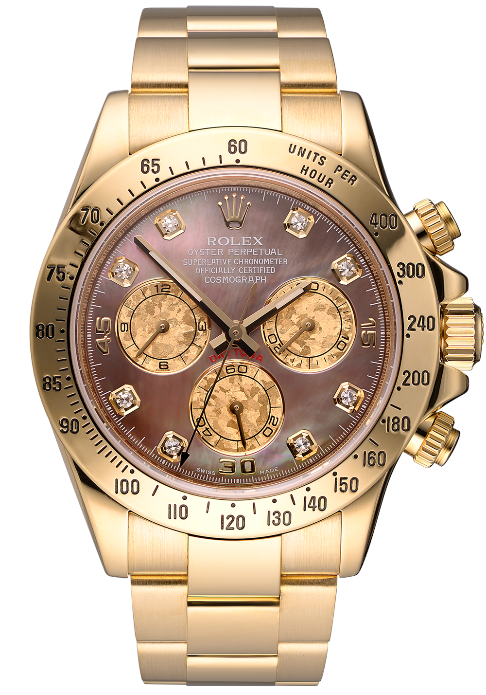 Швейцарские часы Rolex Cosmograph Daytona MOP Diamonds 40mm Yellow Gold 116528(13038) №3