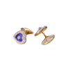 Запонки Vasily Konovalenko Hearts in White & Yellow Gold & Lapis & Diamonds(55419) №1